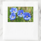 フォービューティフルブルーワイルドフラワーズ開花カナナスキス 長方形シール (バッグ)