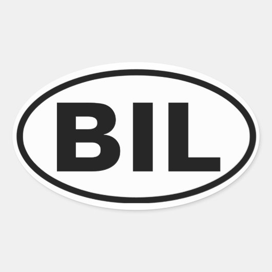 フォービリングス、モンタナ「BIL」 楕円形シール (正面)