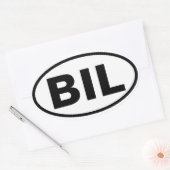 フォービリングス、モンタナ「BIL」 楕円形シール (封筒)