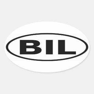 フォービリングス、モンタナ「BIL」 楕円形シール