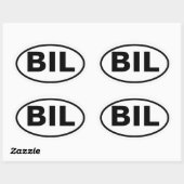 フォービリングス、モンタナ「BIL」 楕円形シール (シート)