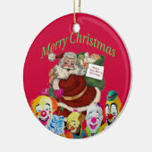 フォーピエロサンタクリスマスオーナメント セラミックオーナメント (左)