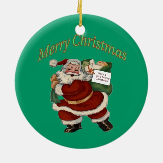 フォーピエロサンタクリスマスオーナメント セラミックオーナメント (裏面)