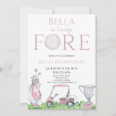 フォーピンクゴルフ第4回バースデーパーティー 招待状 (正面)