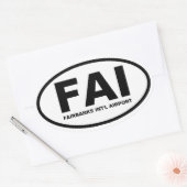 フォーフェアバンクス「FAI」 楕円形シール (封筒)