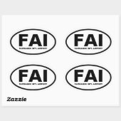 フォーフェアバンクス「FAI」 楕円形シール (シート)