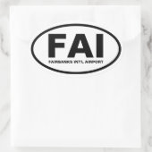 フォーフェアバンクス「FAI」 楕円形シール (バッグ)