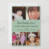 フォーフォトハッピーバースデーダ最高のディエバーカード シーズンカード (正面)