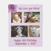 フォーフォトファパーソナライズされたミリフリースブランケット フリースブランケット (正面)