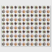 フォーフォトペットラバーパウィデーギフトラッピング紙 ラッピングペーパー (フラット)