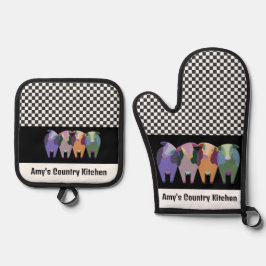 フォーフュスデザイン 鍋つかみ&鍋敷きセット