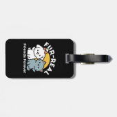 フォーフリ実在ー・フレンズ | かわいい猫とドッグデュオ ラゲッジタグ (裏面横)