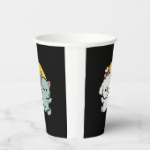 フォーフリ実在ー・フレンズ | かわいい猫とドッグデュオ 紙コップ (右)