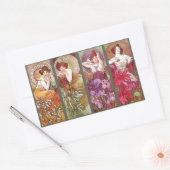 フォーフローラムカ 長方形シール (封筒)