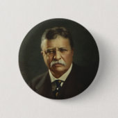 フォーブス・リソグラフィによるセオドア・ルーズベルト大統領 缶バッジ (正面)