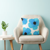 フォーブルーポピー装飾用クッション クッション (椅子)