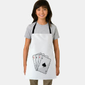 フォープレットアーストランプのポーカーカードatトランプのポーカー エプロン (インサイチュ)