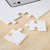 フォープレットアーストランプのポーカーカードatトランプのポーカー ジグソーパズル (側面)