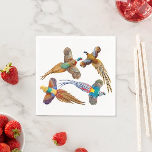 フォーペ飛んでいるーサント紙ナプキンス スタンダードカクテルナプキン (インサイチュ)