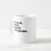 フォーマスケット兵-ポルトスアトスアラミスダルタナン コーヒーマグカップ (正面左)