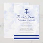 フォーマルいかりブライダルシャワー招待状 招待状 (正面/裏面)