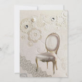 フォーマルでエレガントな渦巻き模様のパリスタイルのヴィンテージウェディング 招待状 (裏面)