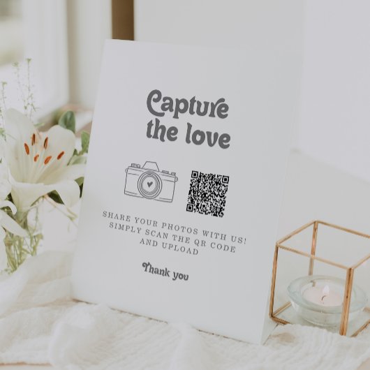 フォーマルでシンプルなCapture the Love ウェディング 台座サイン
