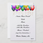 フォーマルで楽しい招待状 招待状 (裏面)