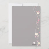 フォーマルなガウンの10代のな招待状 招待状 (裏面)