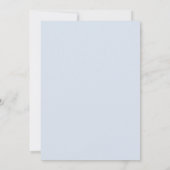 フォーマルなダスティーブルーの花嫁親ウェディング 招待状 (裏面)