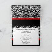 フォーマルなダマスク織のパーティーの"すべての行事"のカスタム 招待状 (内部)