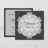 フォーマルなディナーの招待状 招待状 (正面/裏面)