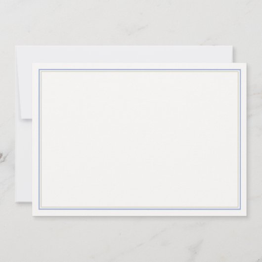 フォーマルなハイドランジアの紋章が付いた青とアイボリーのフレームのウェディングドレス セーブザデート (裏面)