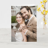 フォーマルなホリデーグリーティング、5 x 7の折りたたみ式カード カード (黄色い花)