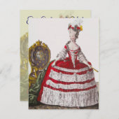 フォーマルなマリー・アントワネット ~ ご招待状 招待状 (正面/裏面)