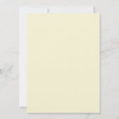 フォーマルなラベンダーのアイボリーの花の結婚式招待状 招待状 (裏面)