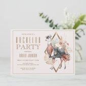フォーマルなラマ紳士の独身パーティー 招待状 (スタンド正面)
