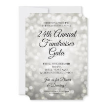 フォーマルな企業ファンドレイザーパーティー シルバーライト