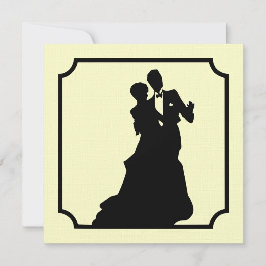 フォーマルな準正装の正方形のパーティの招待状 招待状 (正面)