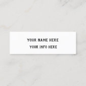 フォーマルな社会的な媒体 スキニー名刺 (裏面)