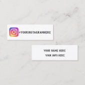 フォーマルな社会的な媒体 スキニー名刺 (正面/裏面)