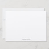 フォーマルな第50誕生日の招待状 招待状 (裏面)