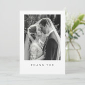 フォーマルな結婚式の写真の御礼カード - エレガントなデザイン サンキューカード (スタンド正面)