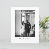 フォーマルな結婚式の写真の御礼カード クラシック (スタンド正面)