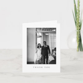 フォーマルな結婚式の写真入り折りたたみ式御礼カード サンキューカード