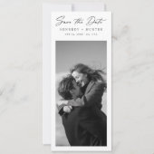 フォーマルな結婚式の写真 ウェディング ブックマーク 招待状 (正面)