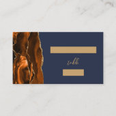 フォーマルな結婚式の案内状 Rust+Gold+agate プレイスカード (正面)