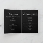 フォーマルな結婚式プログラム プログラム (内部)