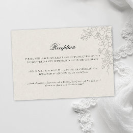 フォーマルな胡蝶蘭の伝統的な結婚式のエクリュ エンクロージャーカード