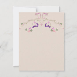 フォーマルな花のガーランド招待状 招待状